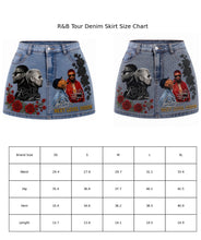 Load image into Gallery viewer, R&amp;B Tour Denim Skirt