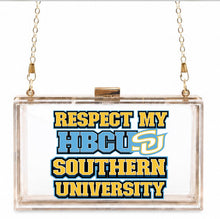 Load image into Gallery viewer, Southern University Stadium Clear Clutch