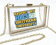 Load image into Gallery viewer, Southern University Stadium Clear Clutch