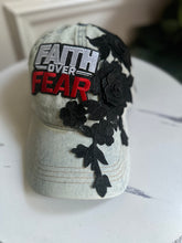 Load image into Gallery viewer, Faith over Fear Denim Hat