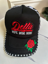 Load image into Gallery viewer, Delta Wife Mom Boss Snapback Hat