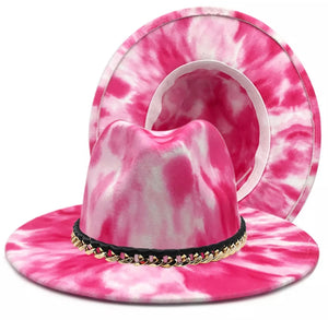 Splash Pink Fedora