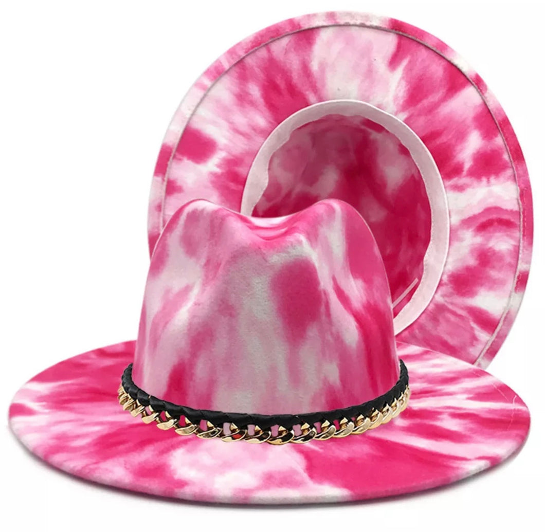 Splash Pink Fedora