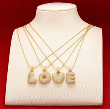 Load image into Gallery viewer, Hip Hop Iced Initial Necklace