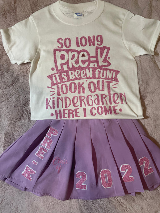 Kids Graduation Tennis Skirt/Sweater Fit