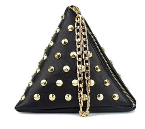 Small Gold Studded Hand Bag