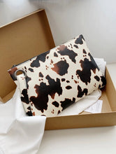 Load image into Gallery viewer, Printed Brown Cow Printed Medium Handbag